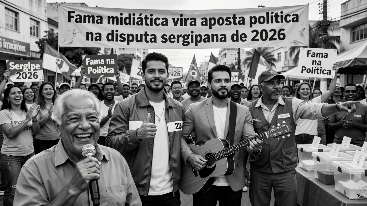 Fama midiática vira aposta política na disputa sergipana de 2026