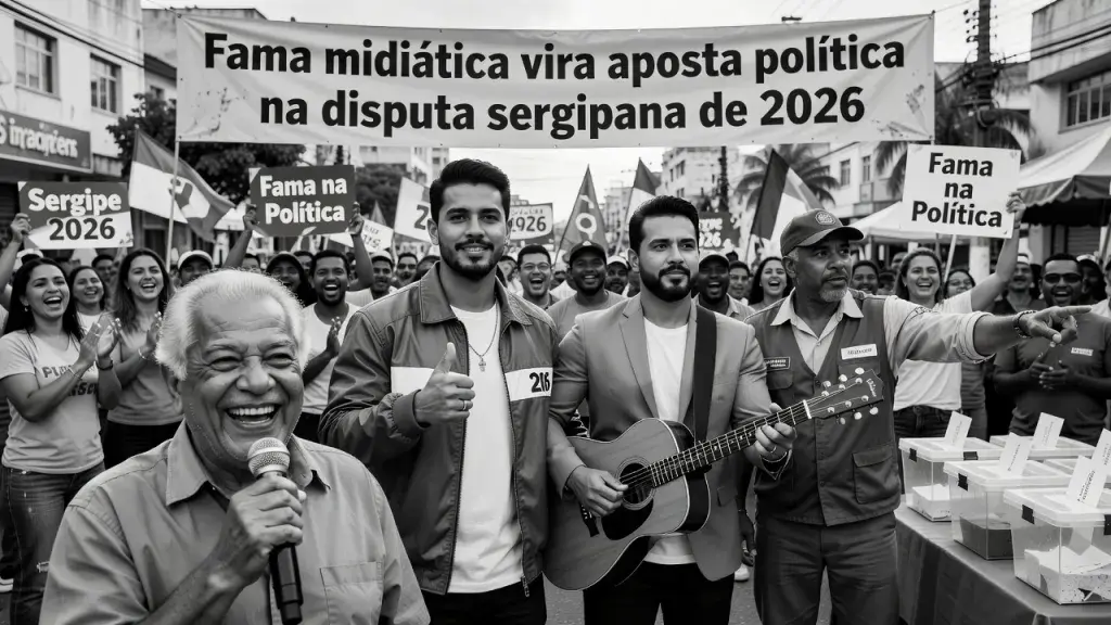 Fama midiática vira aposta política na disputa sergipana de 2026